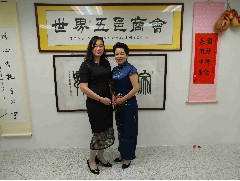 2017-05-06 欢迎英德女企业家协会会长到访世界五邑商会