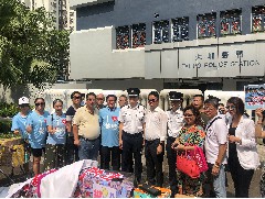 2019-08-15 大埔警署門外集會，齊口齊聲撐警隊、愛護香港、愛護家園，為警察送上最美好的祝福與慰問